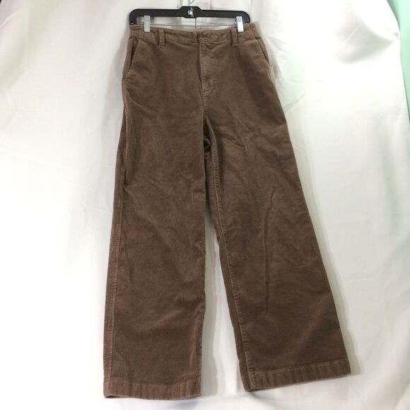 Gap Women’s Brown Wide Leg Corduroy Pants Size 6 Retro Inspired Fall Essential - Picture 1 of 5